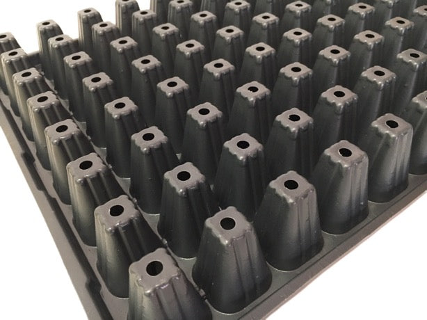 128 Cells Seedling Tray Seed Starter Nursery Propagation Tray (3 Trays)