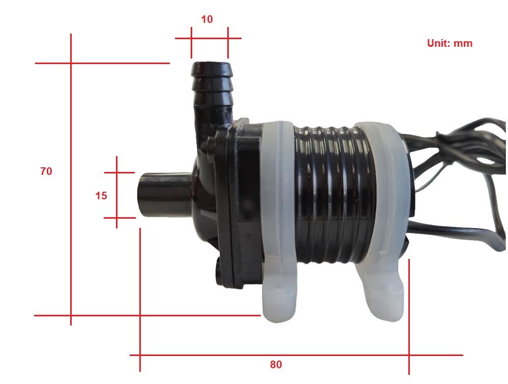 12V Submersible Water Circulation Pump For Solar Power Hydroponics Aquarium Pond (DC600/12V)