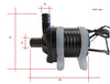 24V Submersible Water Circulation Pump Hydroponics Aquarium Pond (DC600/24V)