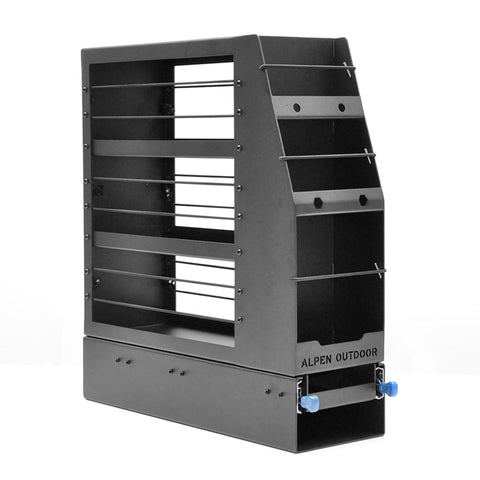 Alpen Outdoor 200mm Aluminium Canopy Pantry Slideout Pullout Vehicle Organiser Pantry with Holder for Camper 4WD Van Ute Toolbox Outdoor Easy Access YS