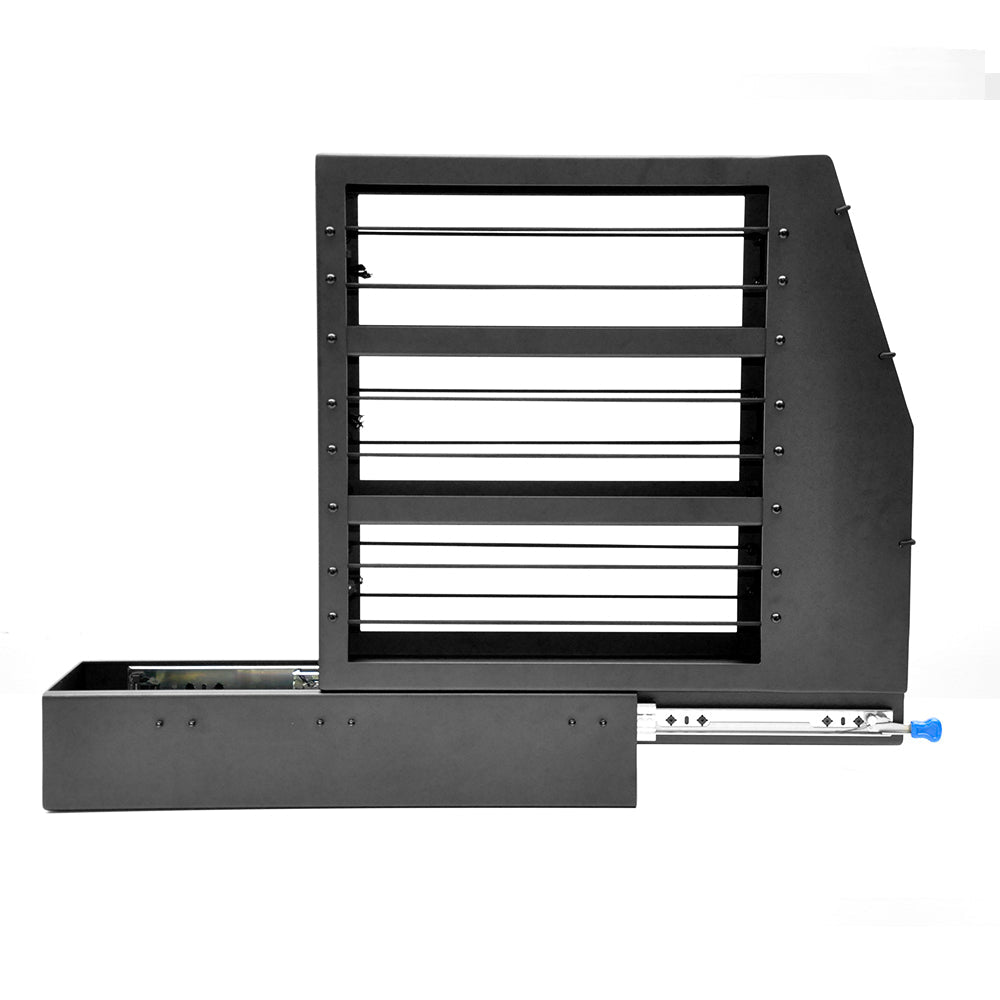 Alpen Outdoor 200mm Aluminium Canopy Pantry Slideout Pullout Vehicle Organiser Pantry with Holder for Camper 4WD Van Ute Toolbox Outdoor Easy Access YS