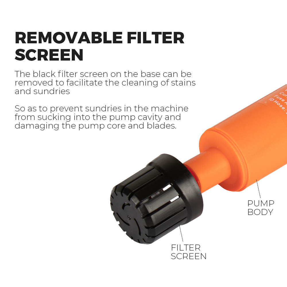 SEAFLO Submersible Inline Pump 12V 280GPH Transfer Pump Water Resistant High Pressure Washing Water Diesel Pump For RV Marine Boat Caravan YS