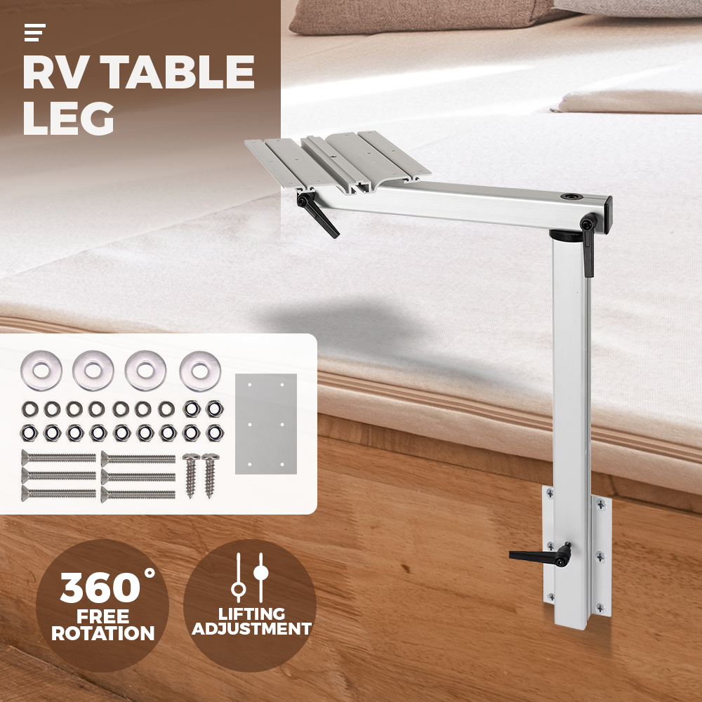 Caravan Table Leg Movable Rotatable Folding Height Camper RV YS