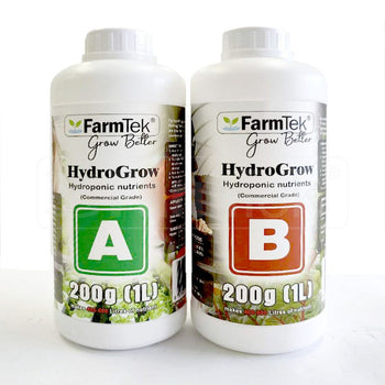 AB Fertilizers Hydroponic Nutrients HydroGrow High Concentration 1L + 1L (Makes 400 Ltr)