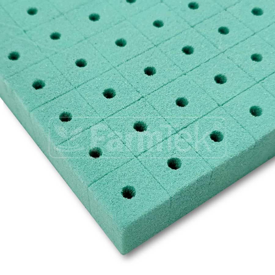 Farmtek AquaCube Seedling Plug 25x25x35mm Germination Starter Cubes (2,400 cubes/12 Sheets/1 Box @ $0.05/cube)