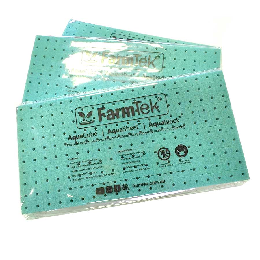 Farmtek AquaCube Seedling Plug 36x36x40mm Germination Starter Cubes (980 cubes/10 Sheets/1 Box @ $0.10/cube)