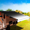Replacement Awning Vinyl Fabric Kit suit 16ft Roll-Out Awning 7ft Projection (15'2"x7' Grey Scale Gradient 7-16-BK-FD) BOXED - Insane Sale