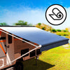 Replacement Awning Vinyl Fabric Kit suit 11ft Roll-Out Awning (10'2"x8' Blue White Gradient 11-BU-FD) ROLLED