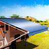 Replacement Awning Vinyl Fabric Kit suit 16ft Roll-Out Awning 7ft Projection (15'2"x7' Blue Stripes 7-16-BU-ST) BOXED - Insane Sale