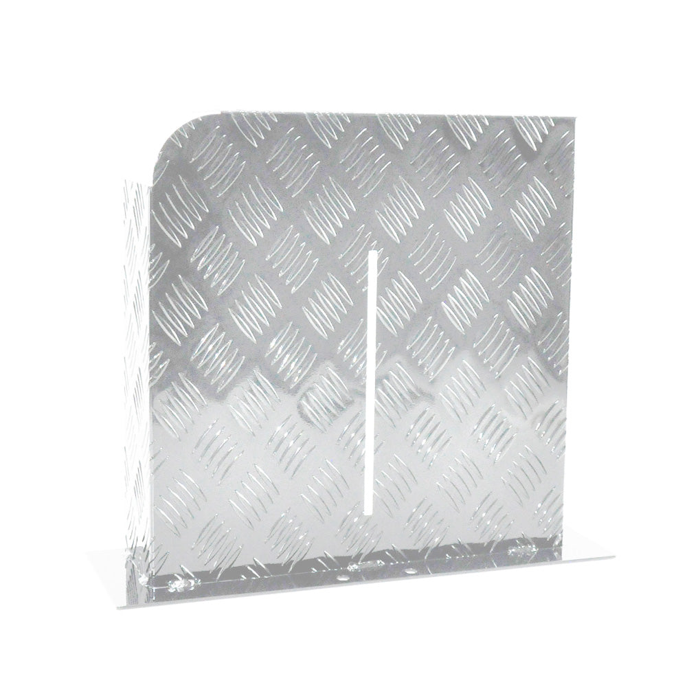 Heater Diesel Tank Protector Cover Drawbar Mount 2mm Aluminium Suit 10L 15L Fuel Tank (LEFT) Silver YS