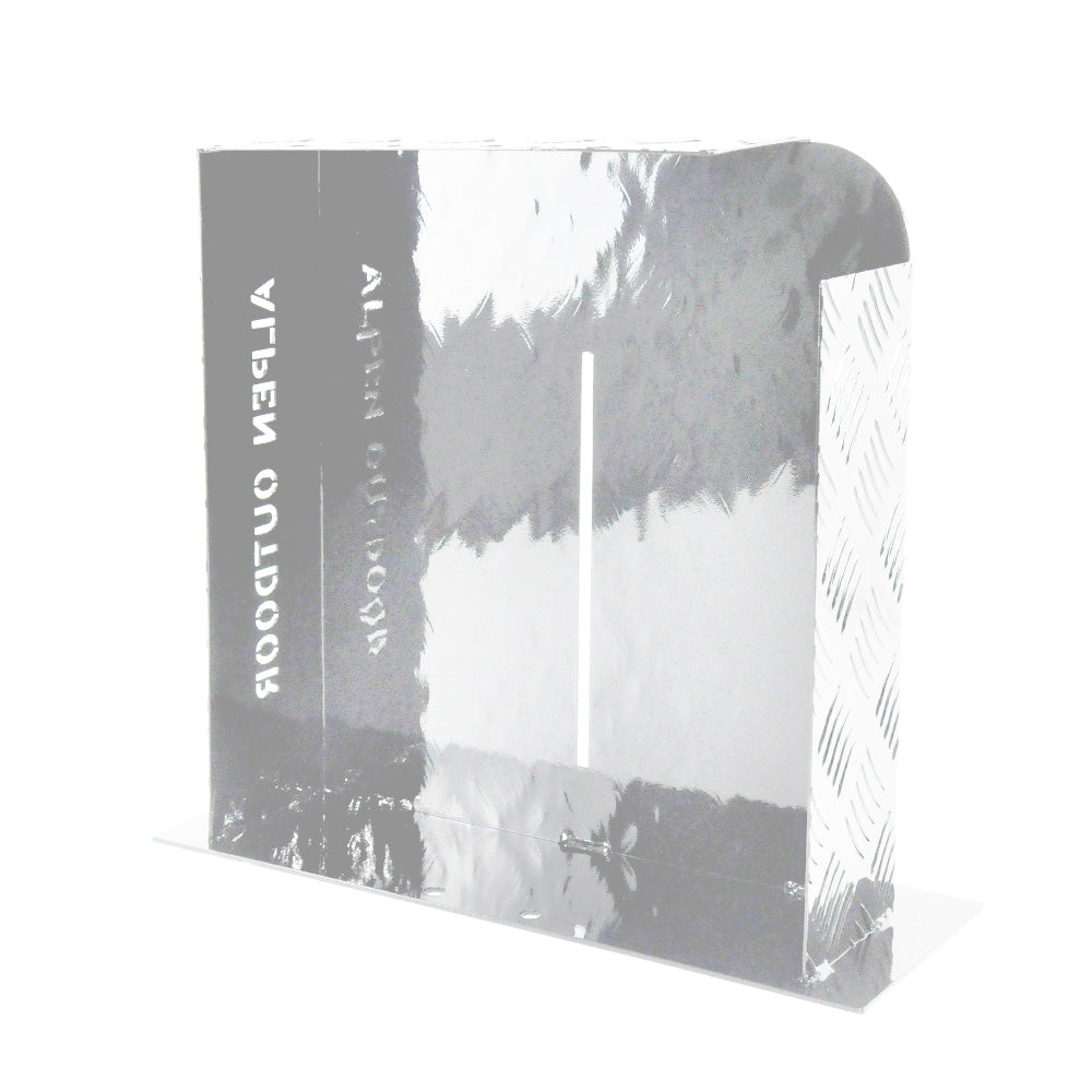 Heater Diesel Tank Protector Cover Drawbar Mount 2mm Aluminium Suit 10L 15L Fuel Tank (LEFT) Silver YS