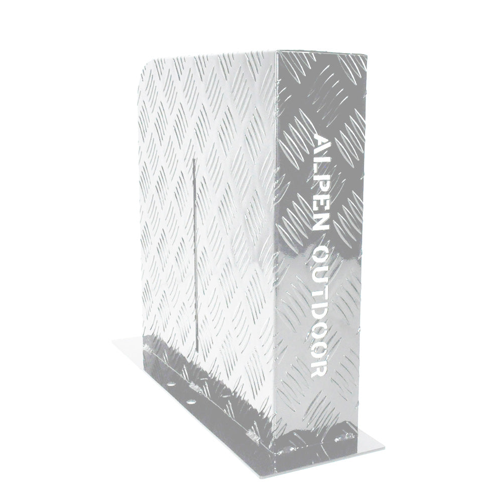 Heater Diesel Tank Protector Cover Drawbar Mount 2mm Aluminium Suit 10L 15L Fuel Tank (LEFT) Silver YS