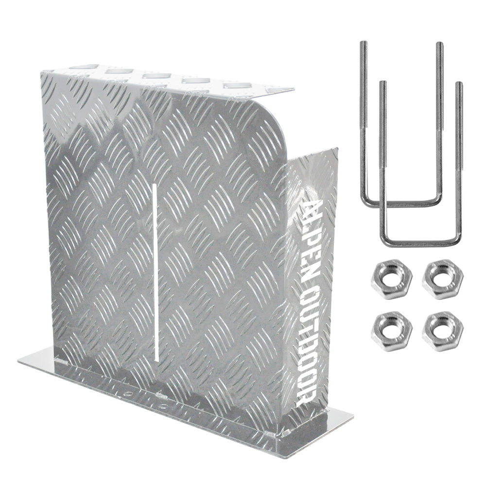 Heater Diesel Tank Protector Cover Drawbar Mount 2mm Aluminium Suit 10L 15L Fuel Tank (RIGHT) Silver YS