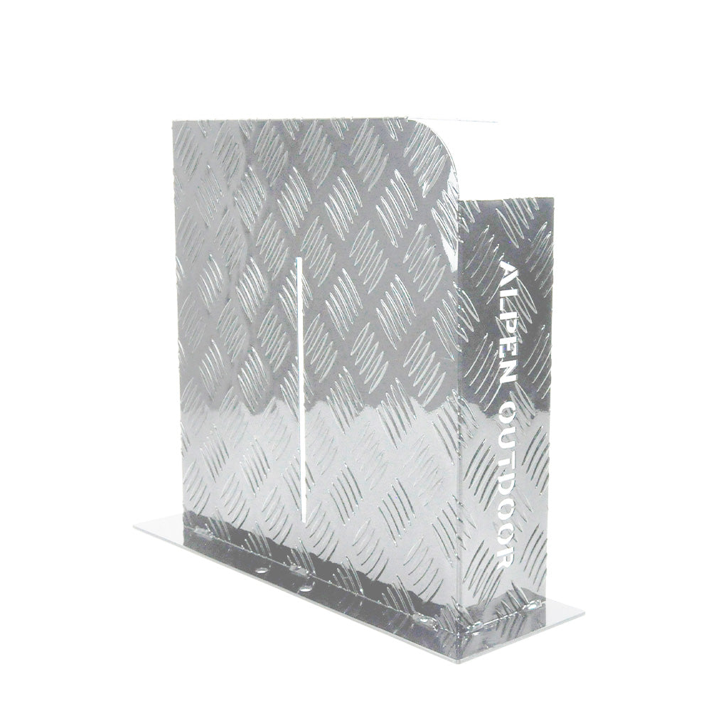 Heater Diesel Tank Protector Cover Drawbar Mount 2mm Aluminium Suit 10L 15L Fuel Tank (RIGHT) Silver YS