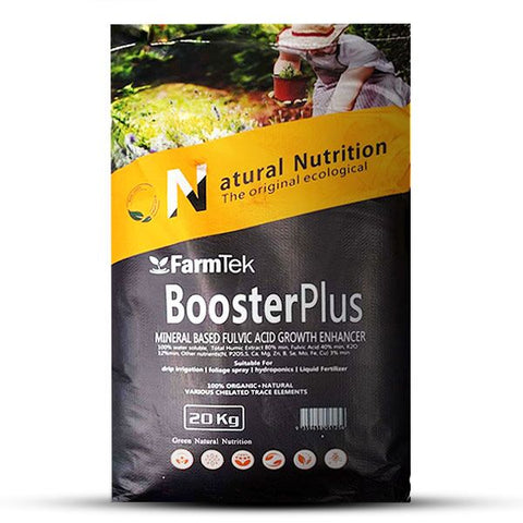 BoosterPlus™ Fulvic Acid Organic Nutrient Supplement For Plants Powerful Bio-Stimulants 20Kg (makes 80,000 L / 80 Tons)