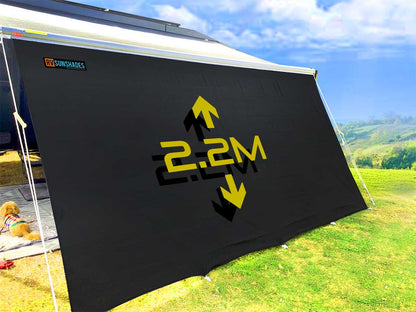 Offroad Caravan Privacy Screen 6.1x2.2m suit 20Ft Awning (2.2m Drop)
