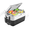 Car Fridge 35L 3-way for grocery shopping, travel, and camping, Open Lid Both Sides, Removable Lid