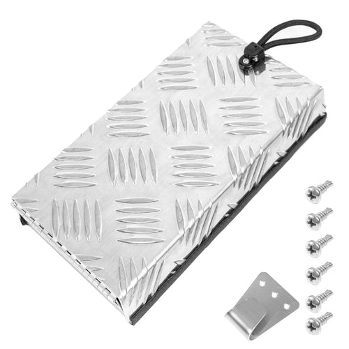 Truma Cowl Cover Silver Universal Aluminum Checker Plate External Flue Vent Spraying Console Replacement Part Fits Truma Water Heater 27x15x4cm YS