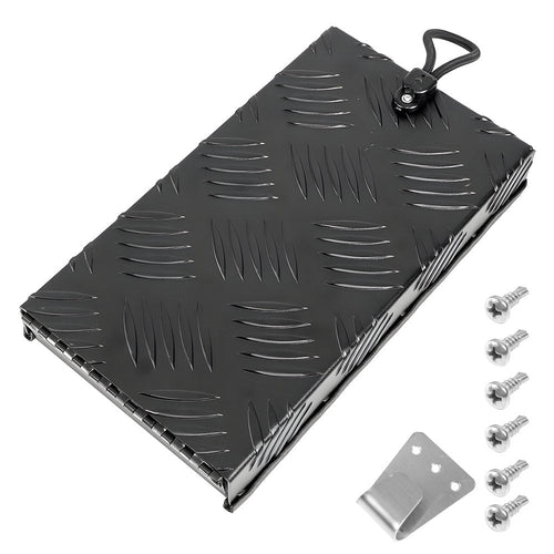 Truma Cowl Cover Black Universal Powder-Coated Aluminum External Flue Vent Spraying Console Replacement Part Fits Truma Water Heater 27x15x4cm YS