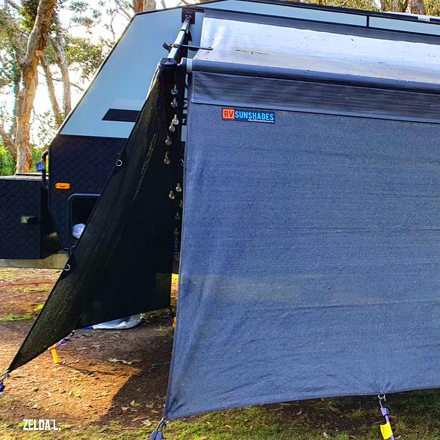 Offroad Caravan Privacy Screen 6.1x2.2m suit 20Ft Awning (2.2m Drop)