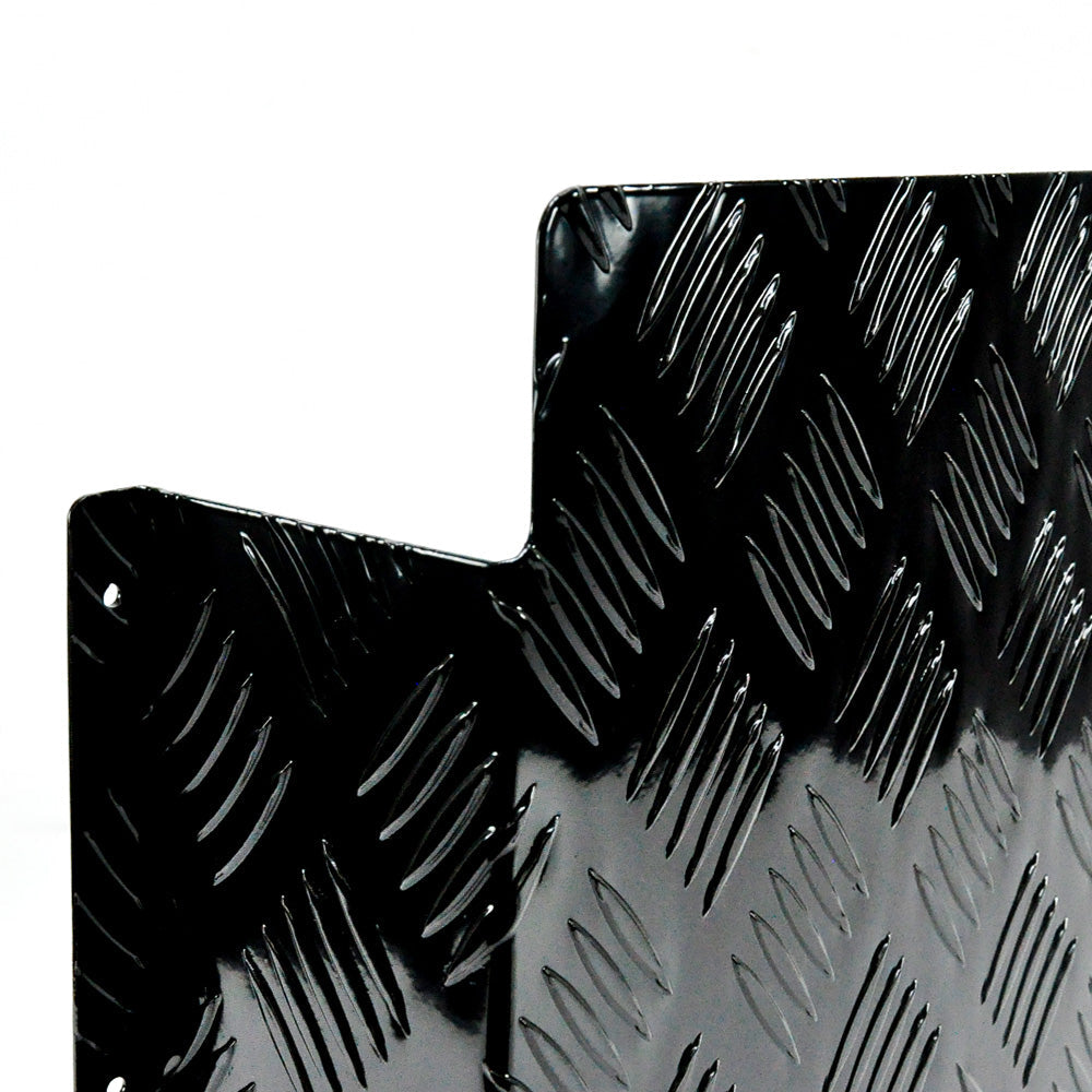 Diesel Tank Cover Black Gas Tank Bracket 2mm Thickness Aluminium Tank Mounting Holder Fit for 10L/15L Tank for Caravan Trailer Toolbox Left Right YS