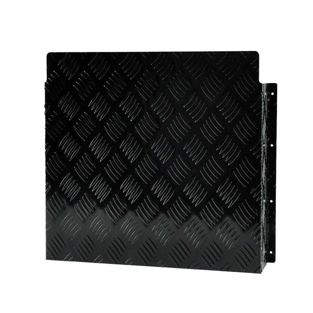 Diesel Tank Cover Black Gas Tank Bracket 2mm Thickness Aluminium Tank Mounting Holder Fit for 10L/15L Tank for Caravan Trailer Toolbox Left Right YS