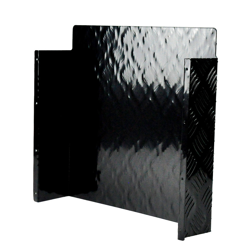 Diesel Tank Cover Black Gas Tank Bracket 2mm Thickness Aluminium Tank Mounting Holder Fit for 10L/15L Tank for Caravan Trailer Toolbox Left Right YS