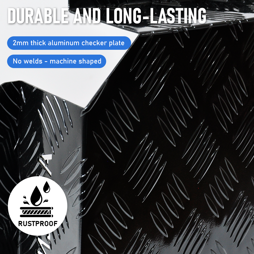 Heater Diesel Fuel Tank Protector Cover 2mm Aluminium Double Side 10L 15L L/R Black YS