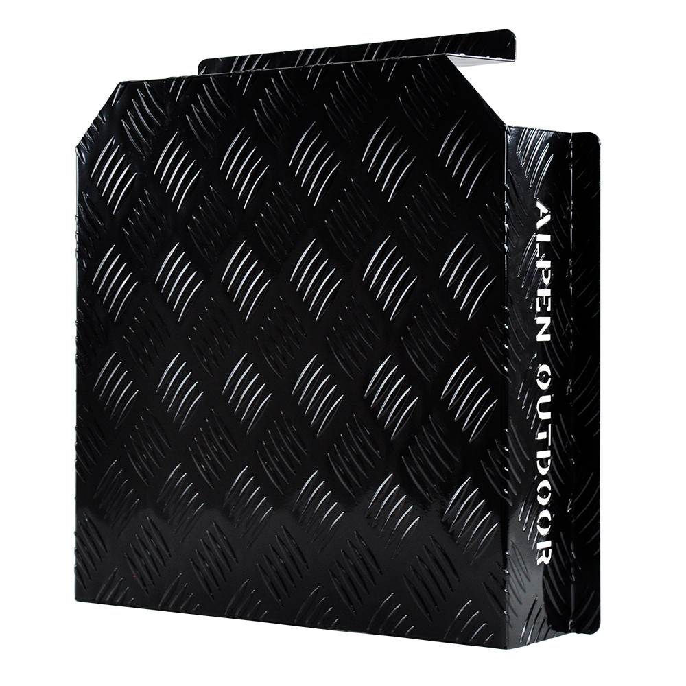 Heater Diesel Fuel Tank Protector Cover 2mm Aluminium Double Side 10L 15L L/R Black YS