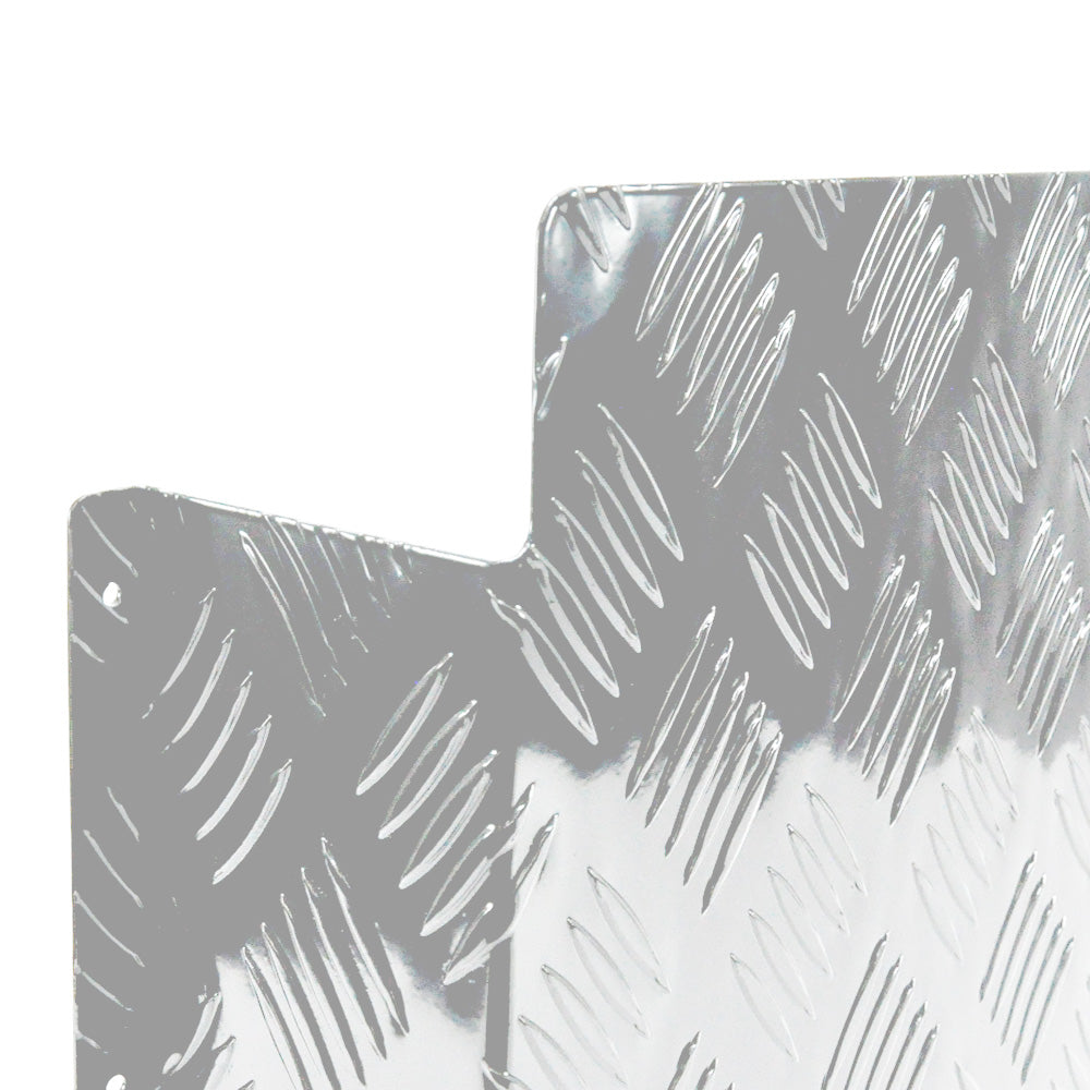 Diesel Tank Cover Silver Gas Tank Bracket 2mm Thickness Aluminium Tank Mounting Holder Fit for 10L/15L Tank for Caravan Trailer Toolbox Left Right YS