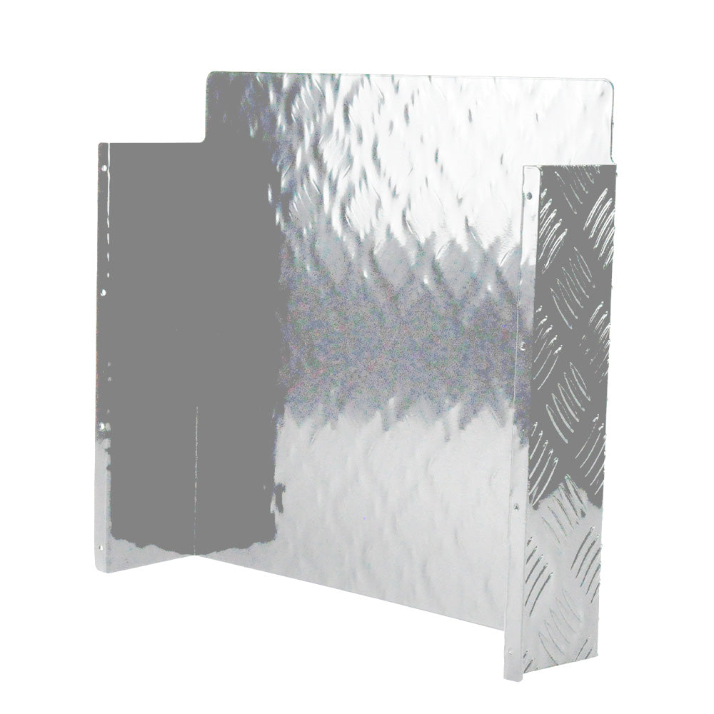 Diesel Tank Cover Silver Gas Tank Bracket 2mm Thickness Aluminium Tank Mounting Holder Fit for 10L/15L Tank for Caravan Trailer Toolbox Left Right YS