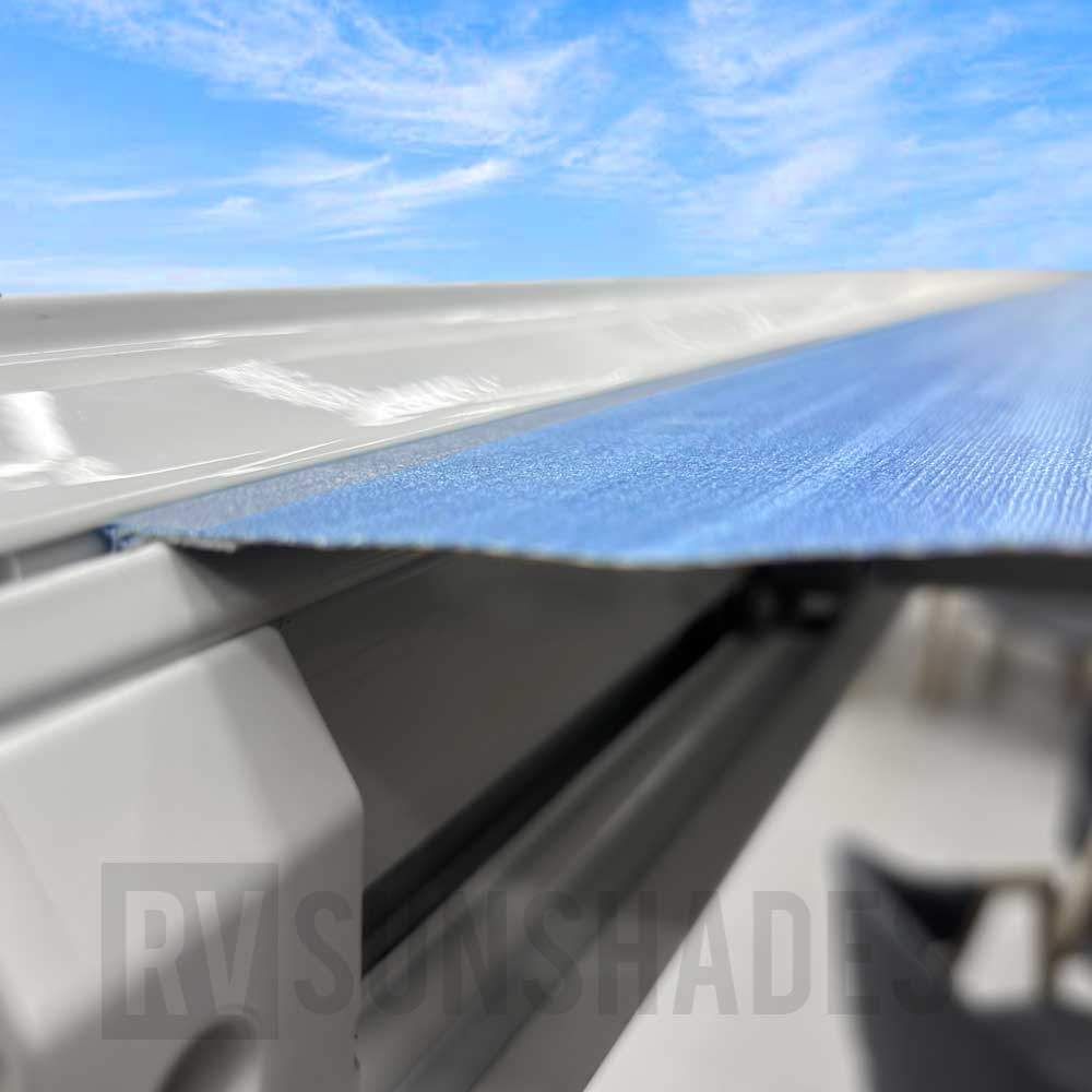 Replacement Awning Vinyl Fabric Kit suit FIAMMA F45s 400 Blue White Gradient 400-BU-FD (ROLLED)