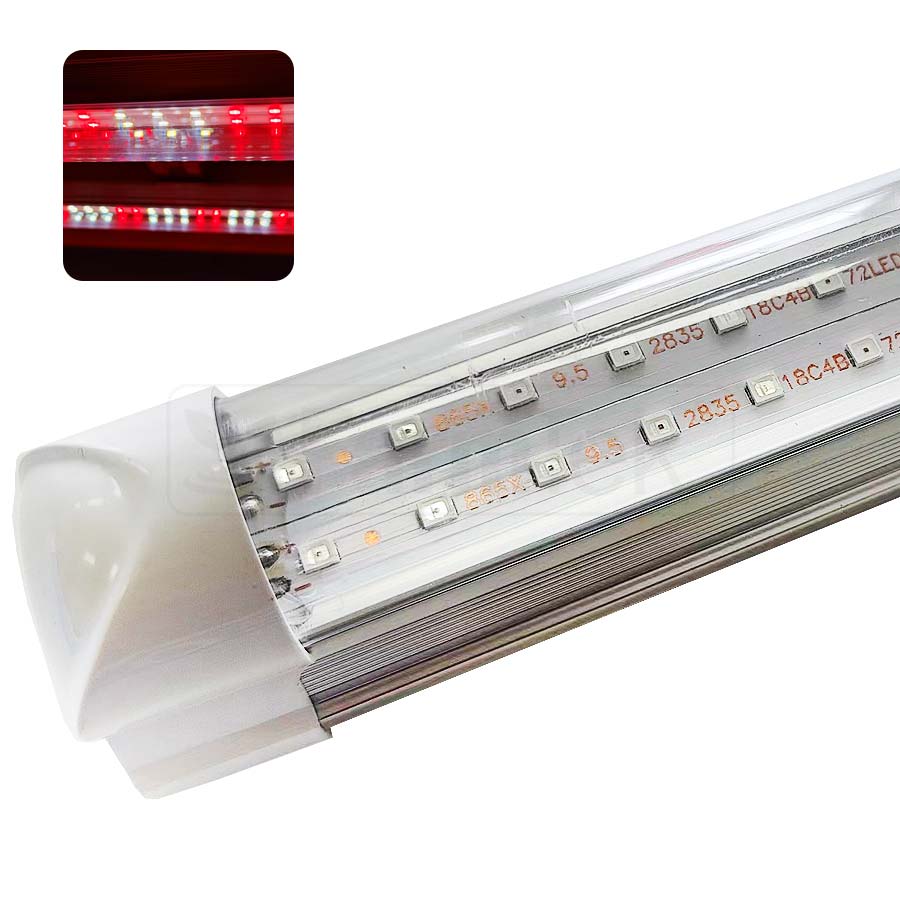 2X 90CM LED Grow Light Bars T8 22W Serial Joining (2 Red 3 White)