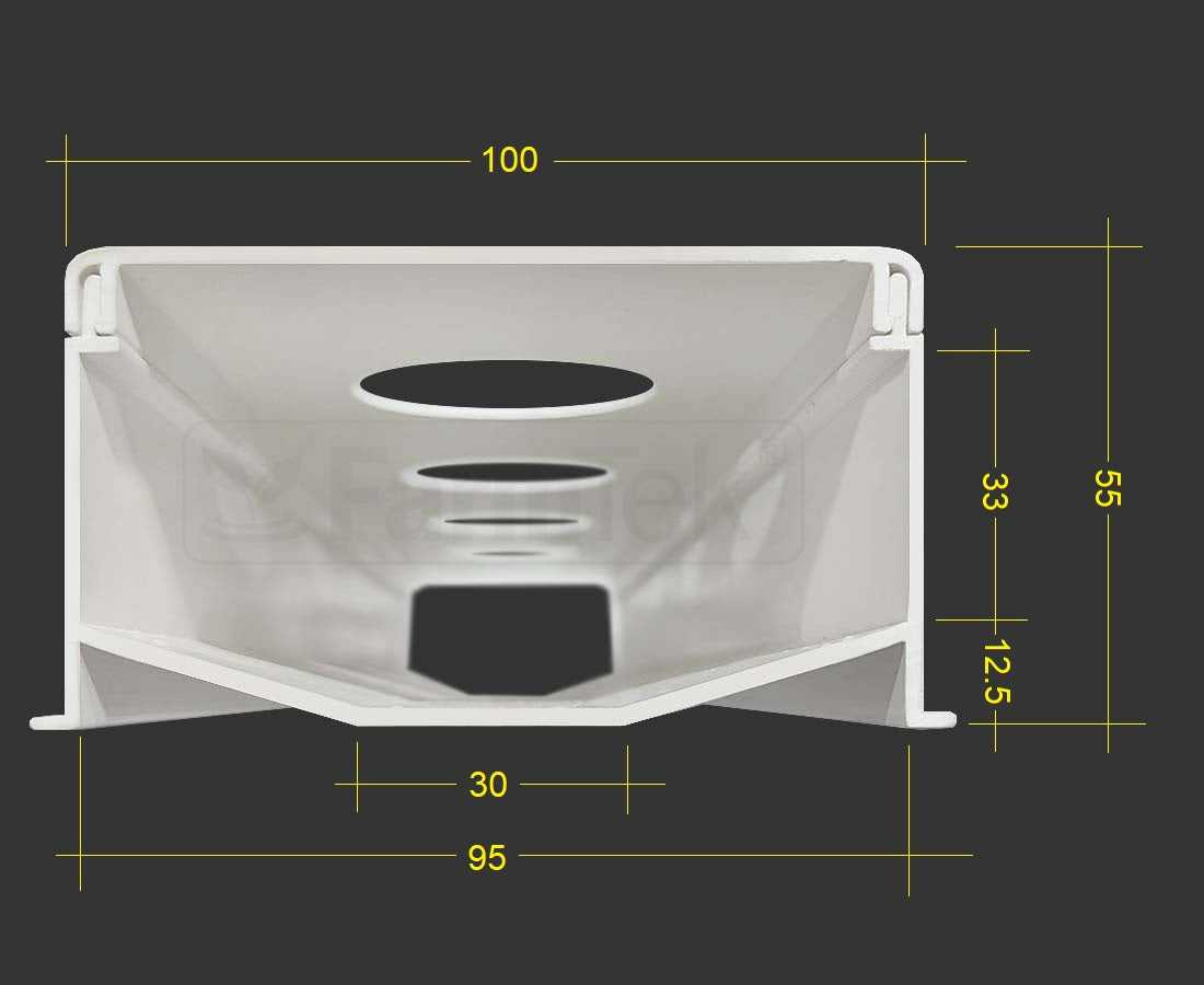 FarmTek® Hydroponic NFT Channels Joiner 100x50mm