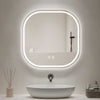 Bathroom Mirror with LED light, 3 Color Temperatures Adjustable, Defog 700x700 Smart Mirror (HM1039) - HOMALL