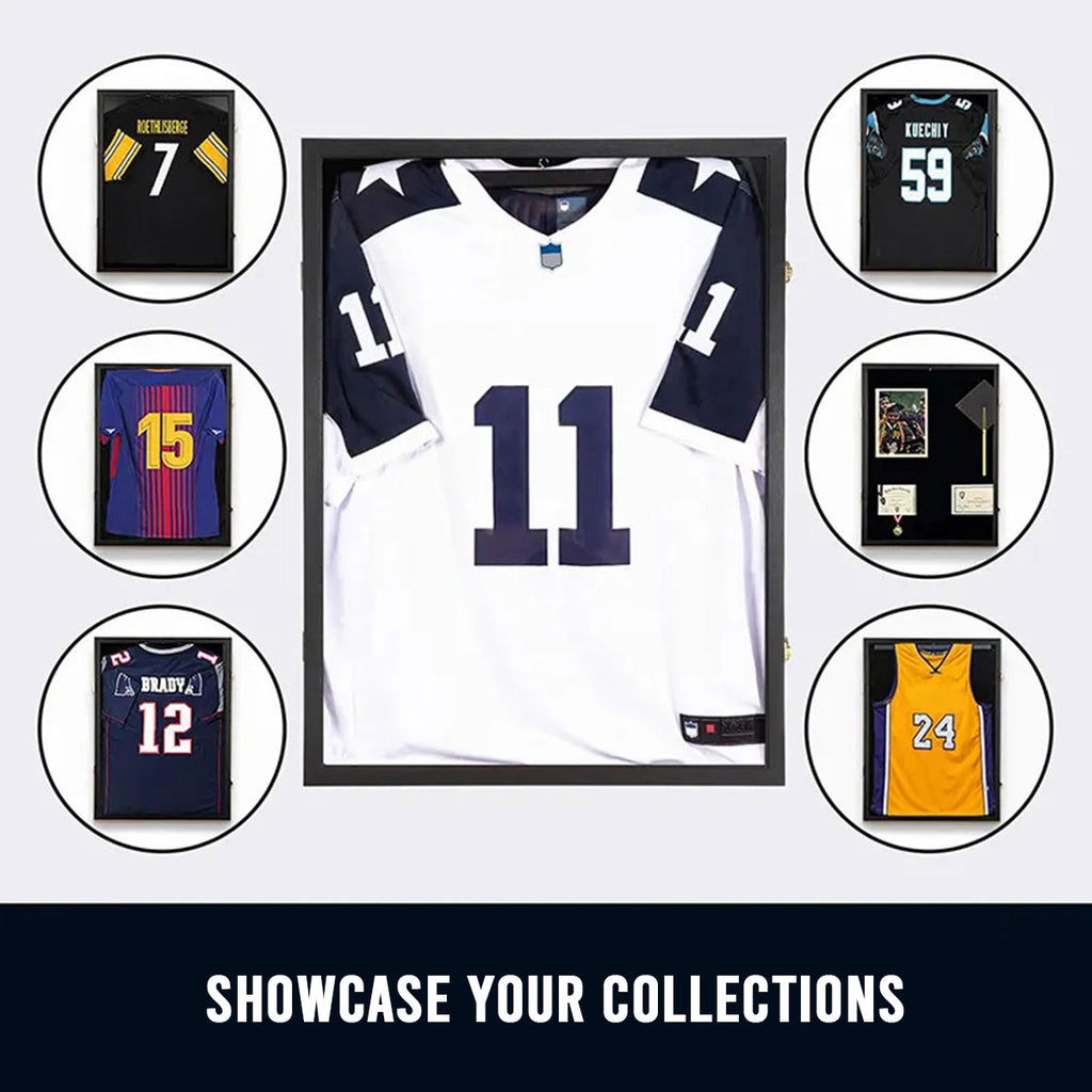 Homall Sport Jersey Frame Display Frame 80x60cm – Black Modern Square Profile