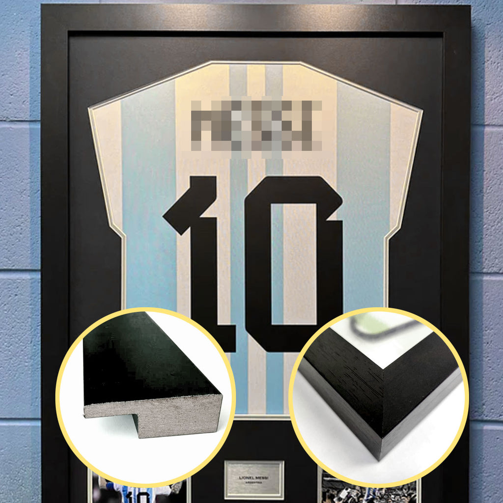 Homall Sport Jersey Frame Display Frame 80x60cm – Black Modern Square Profile