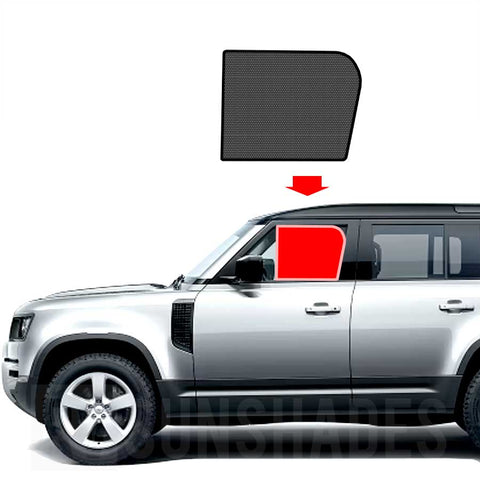 Defender 100 Sun Shades Front Door