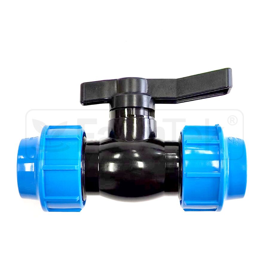 32mm Ball valve for PE tubes hydroponics irrigation