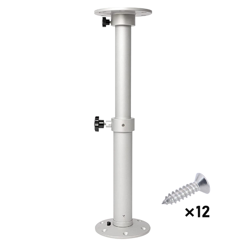 Table Pedestal Telescopic Furniture Leg 46-70cm Height Adjustable Easy Installation Detachable Aluminum Alloy Support for RV Marine Boat Caravan Motorhome YS