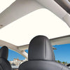 Tesla Model 3 Roof Sun Shade Nano Tech Crystal Series (Silver on Cream)
