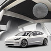 Tesla Model 3 Roof Sun Shade Nano Tech Crystal Series (Silver on Black)