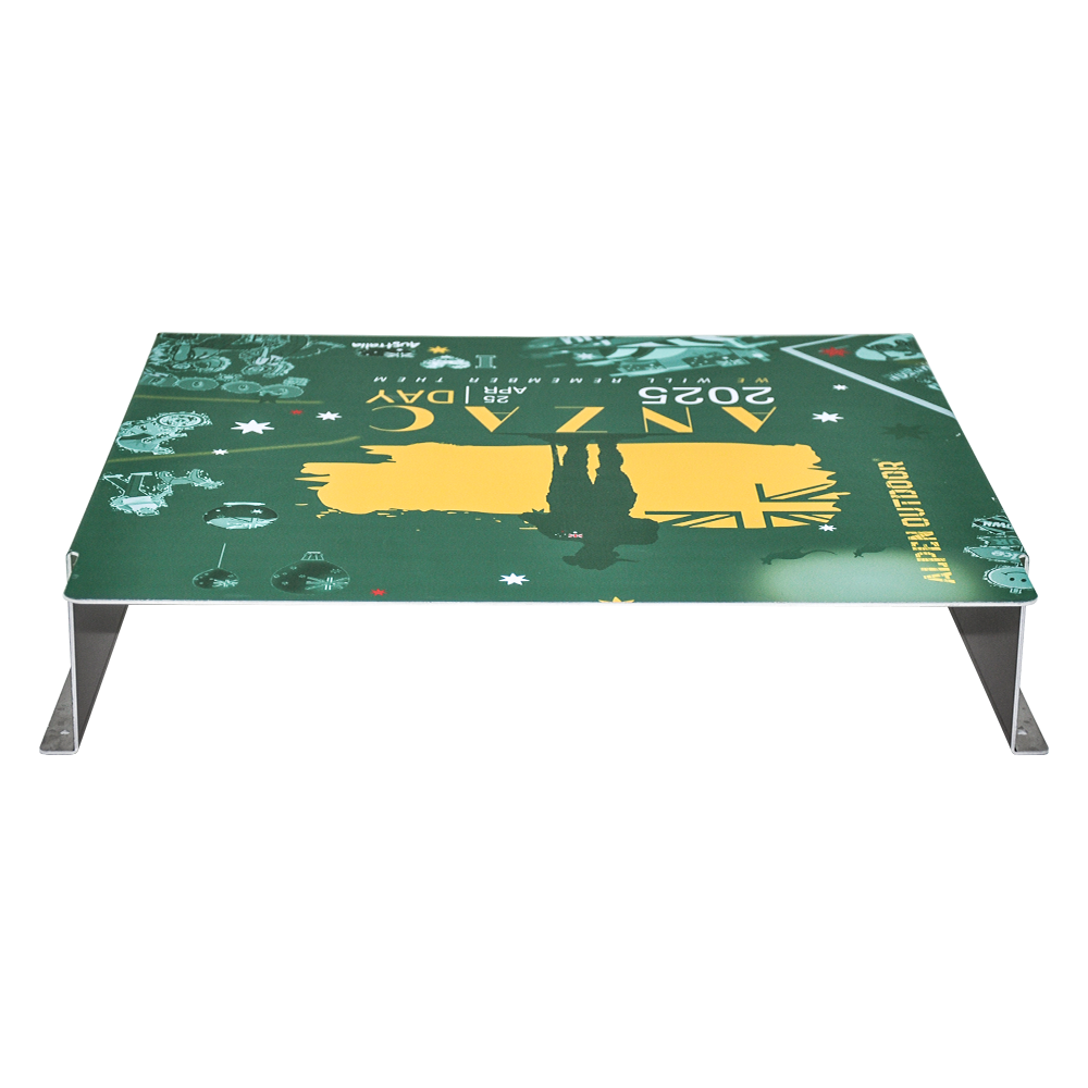 Alpen Outdoor Diesel Tank Cover Silver Gas Tank Bracket 2mm Thick Aluminium Tank Mounting Holder Fit for 10L/15L Tank for Caravan Trailer Toolbox Left Right ANZAC Green YS