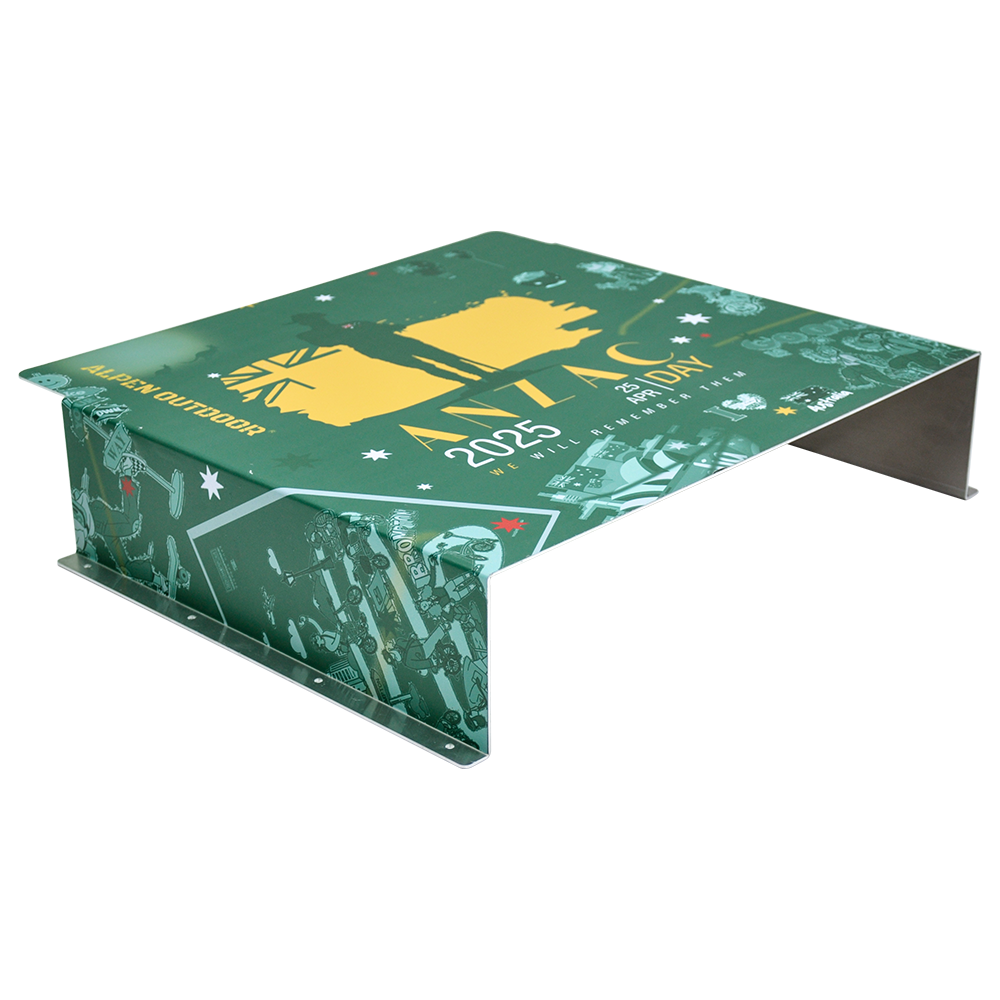 Alpen Outdoor Diesel Tank Cover Silver Gas Tank Bracket 2mm Thick Aluminium Tank Mounting Holder Fit for 10L/15L Tank for Caravan Trailer Toolbox Left Right ANZAC Green YS