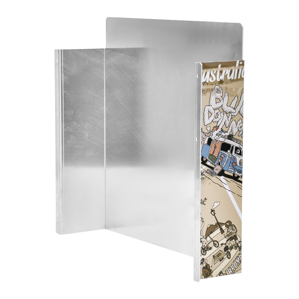 Alpen Outdoor Diesel Tank Cover Silver Gas Tank Bracket 2mm Thick Aluminium Tank Mounting Holder Fit for 10L/15L Tank for Caravan Trailer Toolbox Left Right AU Flag YS