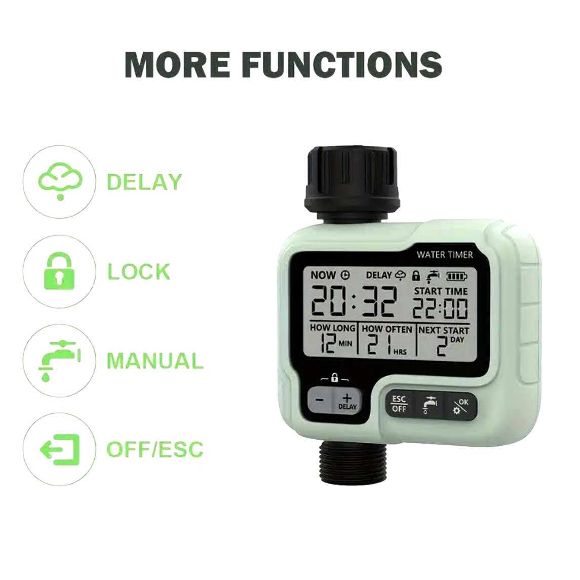 Water Timer Smart Timed Irrigator Outdoor Automatic Watering Device Irrigation Equipment