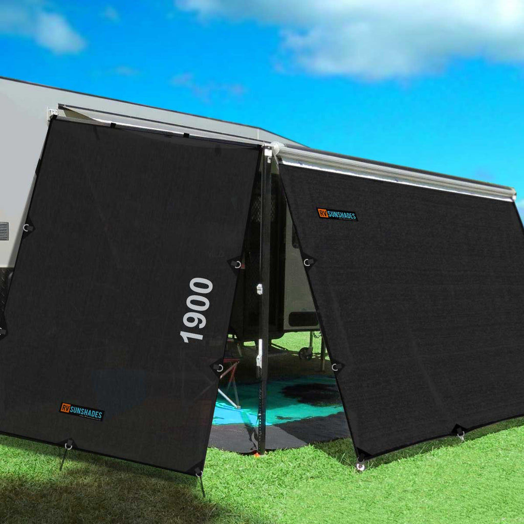 RVSUNSHADES awning end wall angle cut