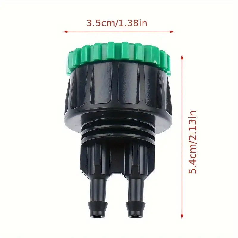 3x Double Barbs Garden Hose Adapter Drip Irrigation Hose Connector