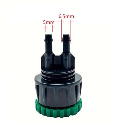 3x Double Barbs Garden Hose Adapter Drip Irrigation Hose Connector