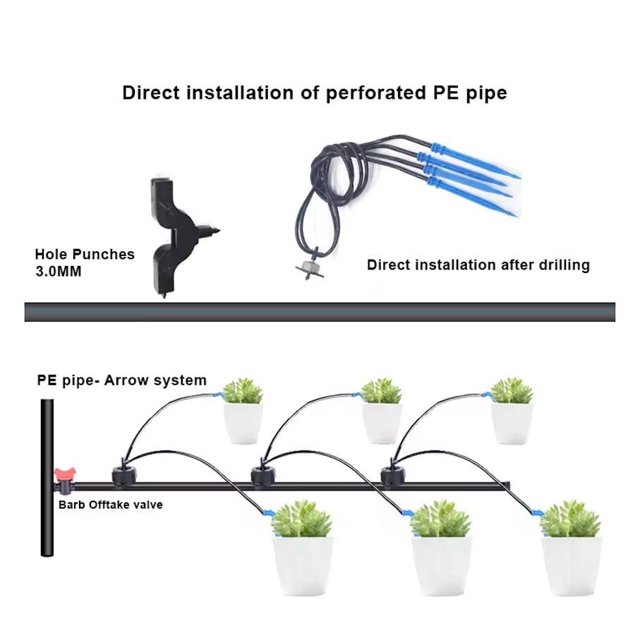 Drip Arrow 1-IN-2-OUT Drip Irrigation (5 Sets)